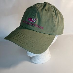 Vineyard Vines khaki pink women’s baseball adjustable cap